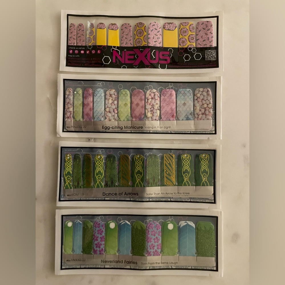 Espionage Cosmetics Nail Wraps - Four sets